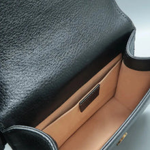 Load image into Gallery viewer, GUCCI Totem Leather Shoulder Bag Black