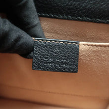 Load image into Gallery viewer, GUCCI Totem Leather Shoulder Bag Black