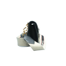 Load image into Gallery viewer, Gucci Web Crystal Butterfly Stripe Small Totem Calfskin Shoulder Bag Black
