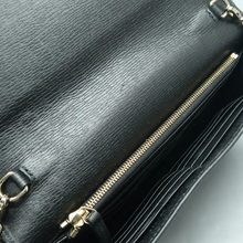 Load image into Gallery viewer, GUCCI Leather Shoulder Bag Black