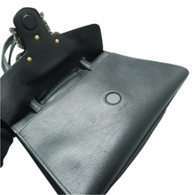 Load image into Gallery viewer, GUCCI Totem Leather Satchel Bag Black