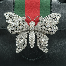 Load image into Gallery viewer, GUCCI Totem Leather Satchel Bag Black