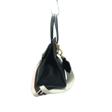 Load image into Gallery viewer, GUCCI Totem Leather Satchel Bag Black