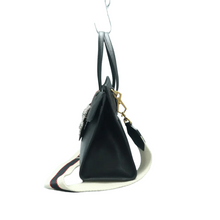 Load image into Gallery viewer, GUCCI Totem Leather Satchel Bag Black