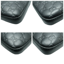Load image into Gallery viewer, GUCCI Leather Shoulder Bag Black