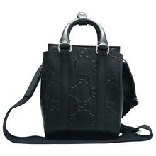 Load image into Gallery viewer, GUCCI Leather Satchel Bag Black