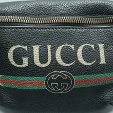 Load image into Gallery viewer, GUCCI Leather Belt Bag Black