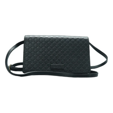 Load image into Gallery viewer, GUCCI Leather Shoulder Bag Black