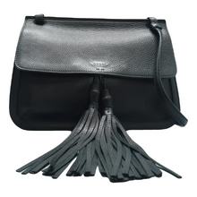 Load image into Gallery viewer, GUCCI Leather Shoulder Bag Black