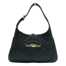 Load image into Gallery viewer, GUCCI Leather Shoulder Bag Black