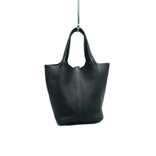 Load image into Gallery viewer, HERMES Picotin Leather Clutch Bag Black
