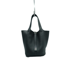 Load image into Gallery viewer, HERMES Picotin Leather Clutch Bag Black