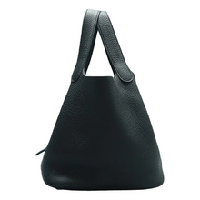 Load image into Gallery viewer, HERMES Picotin Leather Clutch Bag Black