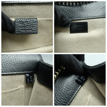 Load image into Gallery viewer, Gucci Interlocking Leather Shoulder Bag Black