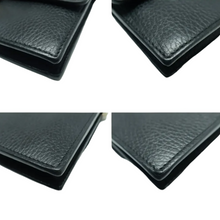 Load image into Gallery viewer, GUCCI Interlocking Leather Shoulder Bag Black
