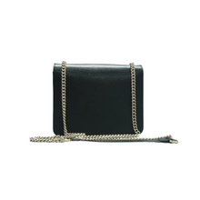 Load image into Gallery viewer, Gucci Interlocking Leather Shoulder Bag Black