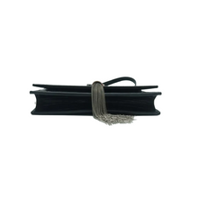 Load image into Gallery viewer, Yves Saint Laurent Leather Tassel Shoulder Bag Black