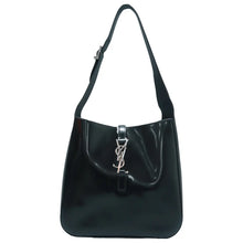 Load image into Gallery viewer, Yves Saint Laurent Le 5 a 7 Leather Shoulder Bag Black
