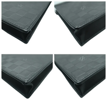 Load image into Gallery viewer, Louis Vuitton Standing Pouch Damier Infini Leather Clutch Bag Black