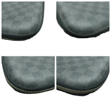Load image into Gallery viewer, Louis Vuitton Laptop Sleeve Damier Graphite Canvas Clutch Bag Black