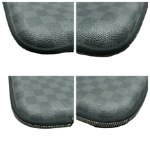 Load image into Gallery viewer, Louis Vuitton Laptop Sleeve Damier Graphite Canvas Clutch Bag Black