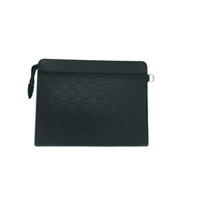 Load image into Gallery viewer, Louis Vuitton Standing Pouch Damier Infini Leather Clutch Bag Black