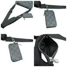 Load image into Gallery viewer, LOUIS VUITTON Trio Monogram Canvas Shoulder Bag Black