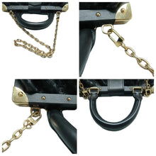 Load image into Gallery viewer, LOUIS VUITTON Leather Satchel Bag Black