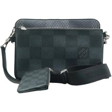 Load image into Gallery viewer, LOUIS VUITTON Trio Monogram Canvas Shoulder Bag Black