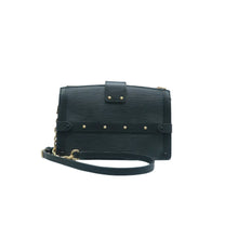 Load image into Gallery viewer, LOUIS VUITTON Trunk EPI Leather Shoulder Bag Black