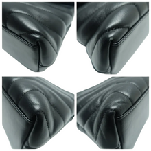 Load image into Gallery viewer, YVES SAINT LAURENT Loulou Leather Shoulder Bag Black