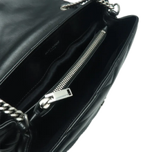 Load image into Gallery viewer, YVES SAINT LAURENT Loulou Leather Shoulder Bag Black