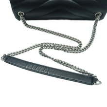 Load image into Gallery viewer, YVES SAINT LAURENT Loulou Leather Shoulder Bag Black