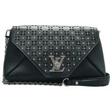 Load image into Gallery viewer, Louis Vuitton Love Note Leather Shoulder Bag Black