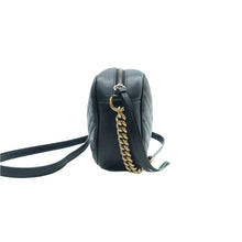 Load image into Gallery viewer, GUCCI Marmont Leather Shoulder Bag Black