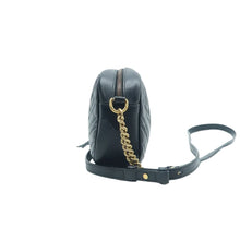 Load image into Gallery viewer, GUCCI Marmont Leather Shoulder Bag Black