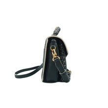 Load image into Gallery viewer, LOUIS VUITTON Metis Monogram Leather Satchel Bag Black