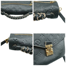 Load image into Gallery viewer, LOUIS VUITTON Metis Monogram Leather Satchel Bag Black