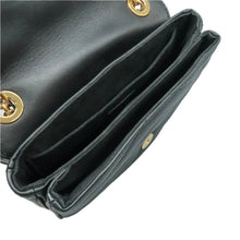 Load image into Gallery viewer, LOUIS VUITTON New Wave Leather Shoulder Bag Black