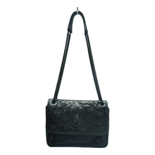 Load image into Gallery viewer, Yves Saint Laurent Niki Leather Shoulder Bag Black