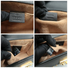 Load image into Gallery viewer, Gucci Small Padlock Calfskin Studded Shoulder Bag Black