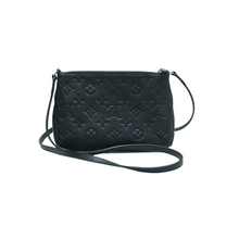 Load image into Gallery viewer, Louis Vuitton Pallas Clutch Leather Shoulder Bag Black