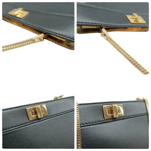 Load image into Gallery viewer, Fendi Peekaboo Leather Shoulder Bag Black
