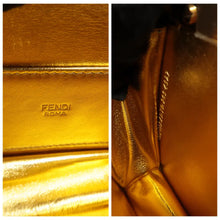 Load image into Gallery viewer, Fendi Peekaboo Leather Shoulder Bag Black