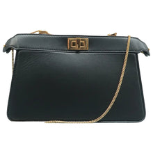 Load image into Gallery viewer, Fendi Peekaboo Leather Shoulder Bag Black