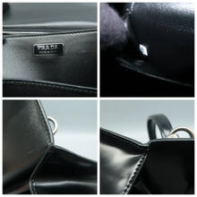 Load image into Gallery viewer, Prada Envelope Spazzolato Logo Leather Shoulder Bag Black