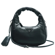 Load image into Gallery viewer, PRADA Leather  Shoulder Bag Black