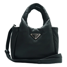 Load image into Gallery viewer, Prada Leather Satchel Bag Black