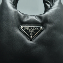 Load image into Gallery viewer, Prada Leather Satchel Bag Black