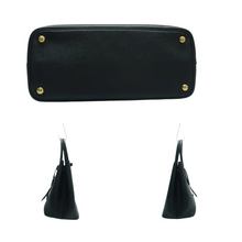 Load image into Gallery viewer, Prada Double Saffiano Leather Satchel Bag Black